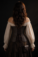Cargar imagen en el visor de la galería, Corsé de la Dama Errante – Corsé Medieval para Mujer