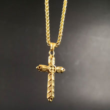 Cargar imagen en el visor de la galería, Cruz de Athelstan de Acero Inoxidable - Reino Vikingo GT - acero inoxidable, colgante, Guerrero - Colgante