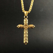 Cargar imagen en el visor de la galería, Cruz de Athelstan de Acero Inoxidable - Reino Vikingo GT - acero inoxidable, colgante, Guerrero - Colgante