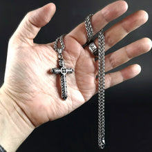 Cargar imagen en el visor de la galería, Cruz de Athelstan de Acero Inoxidable - Reino Vikingo GT - acero inoxidable, colgante, Guerrero - Colgante