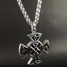 Cargar imagen en el visor de la galería, Nudo Escudo De Thor de Acero Inoxidable - Reino Vikingo GT - acero inoxidable, colgante, Premium - Colgante