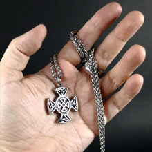 Cargar imagen en el visor de la galería, Nudo Escudo De Thor de Acero Inoxidable - Reino Vikingo GT - acero inoxidable, colgante, Premium - Colgante