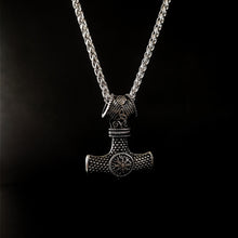 Cargar imagen en el visor de la galería, Mjolnir Berserker - Reino Vikingo GT - acero inoxidable, colgante, nuevo - Colgante