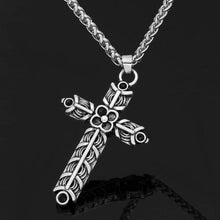Cargar imagen en el visor de la galería, Cruz de Athelstan de Acero Inoxidable - Reino Vikingo GT - acero inoxidable, colgante, Guerrero - Colgante
