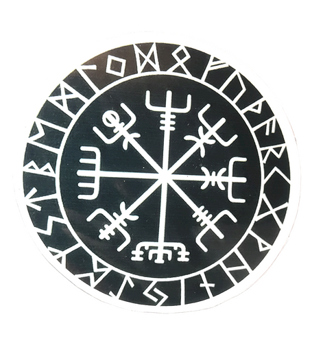 Calcomania Para Carro Del Vegvisir - Reino Vikingo GT - sticker - 